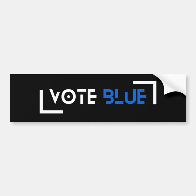 Autocollant De Voiture Crédit Bleu personnalisable (Devant)