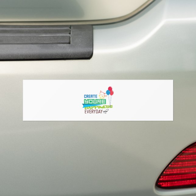 Autocollant De Voiture Créez vos devis de motivation quotidienne (En voiture)