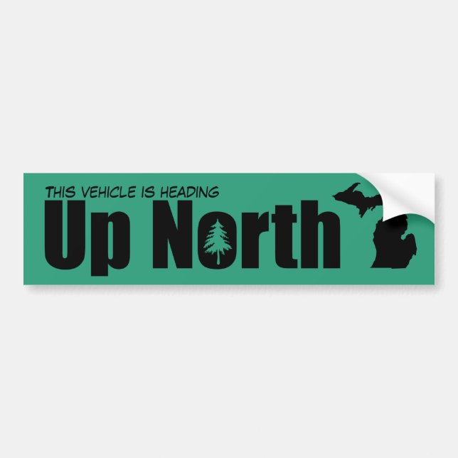 Autocollant De Voiture Créez votre propre site North Michigan (Devant)