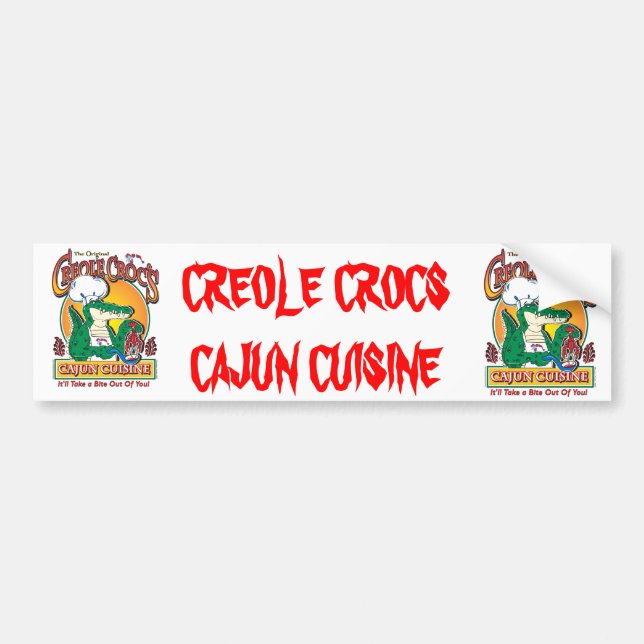 AUTOCOLLANT DE VOITURE CREOLE-CROC (Devant)