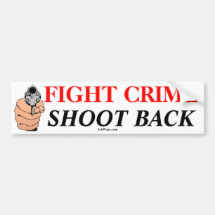 Autocollant De Voiture Crime de combat