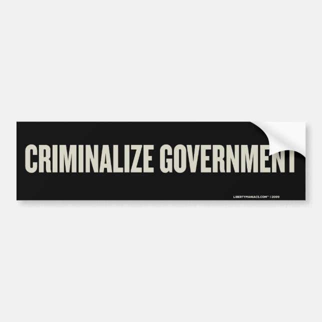 Autocollant De Voiture Criminalisez l'adhésif pour pare-chocs de (Devant)