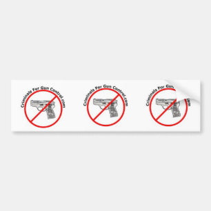Autocollant De Voiture Criminels pour le logo de contrôle des armes