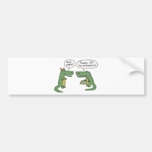 Autocollant De Voiture Crocodile drôle