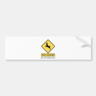 Autocollant De Voiture croisement de cerfs communs