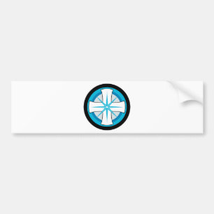 Autocollant De Voiture Croix bleue armée égale