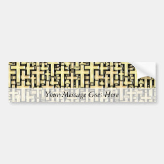 Autocollant De Voiture Croix d'or