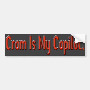 Autocollant De Voiture Crom est mon co-pilote