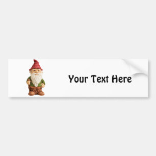 Autocollant De Voiture Croquis de gnome de jardin