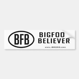 Autocollant De Voiture Croyant de Bigfoot