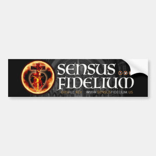 Autocollant De Voiture Crucifix Religieux Catholique SConsensus Fidelium