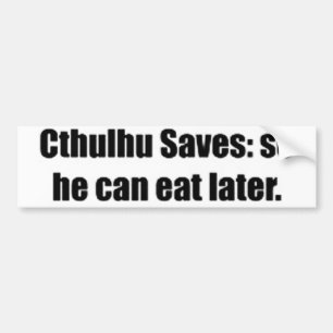 Autocollant De Voiture Cthulhu économise
