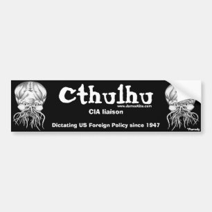 Autocollant De Voiture Cthulhu : Liaison de CIA