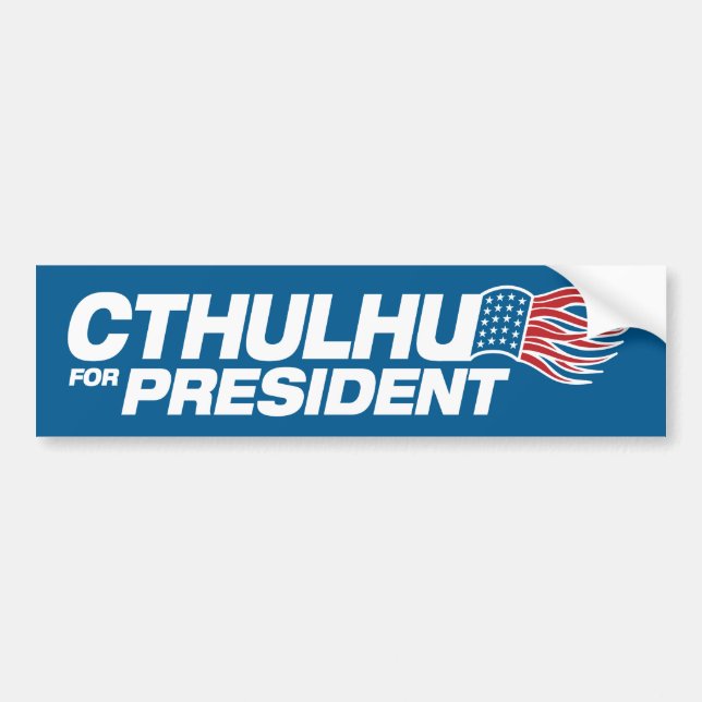 Autocollant De Voiture Cthulhu pour le président (Devant)