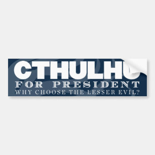 Autocollant De Voiture Cthulhu pour le Président adhésif pour pare-chocs