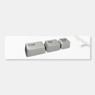 Autocollant De Voiture Ctrl Alt Del
