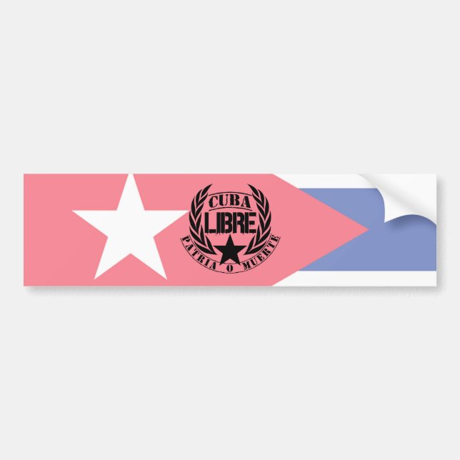 Autocollant De Voiture Cuba Libre Motto Laurels (Devant)