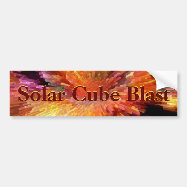 Autocollant De Voiture Cube solaire (Devant)