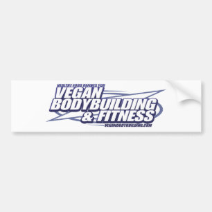 Autocollant De Voiture Culturisme végétalien de VBB_logo