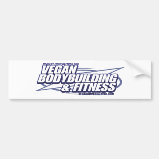 Autocollant De Voiture Culturisme végétalien de VBB_logo