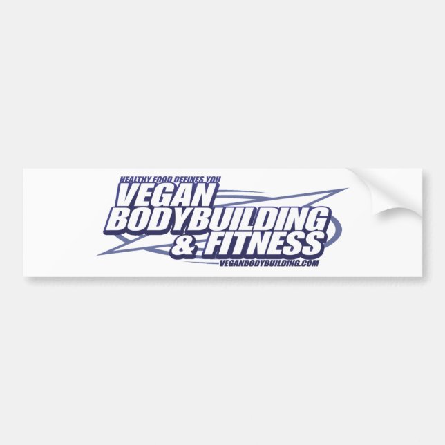 Autocollant De Voiture Culturisme végétalien de VBB_logo (Devant)