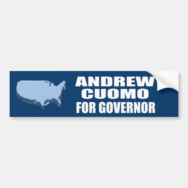 AUTOCOLLANT DE VOITURE CUOMO D'ANDREW POUR LE GOUVERNEUR (Devant)