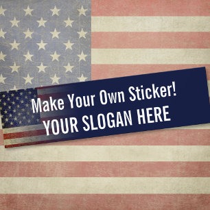 Autocollant De Voiture Customisez votre propre Sticker pare-chocs patriot
