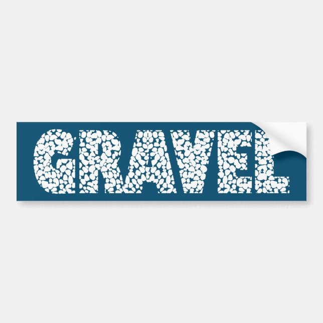 Autocollant De Voiture Cyclisme de gravier (Devant)
