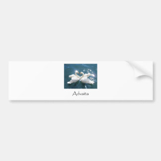 Autocollant De Voiture Cygnes d'Advaita