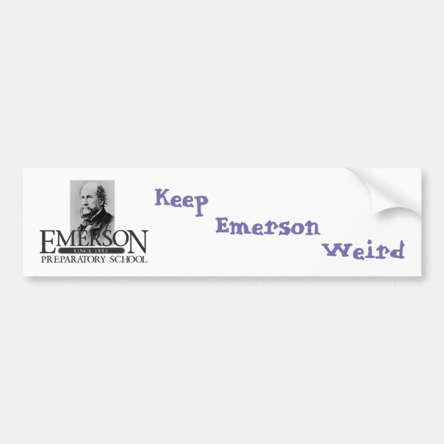 Autocollant De Voiture D'adhésif pour pare-chocs étrange d'Emerson (Devant)