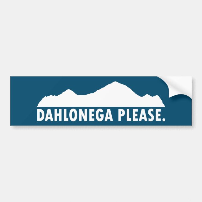 Autocollant De Voiture Dahlonega Georgia S'il vous plaît (Devant)