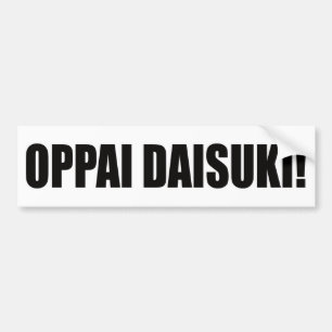 Autocollant De Voiture Daisuki d'Oppai !