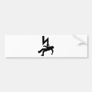 Autocollant De Voiture Danger de symbole de décharge électrique