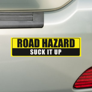AUTOCOLLANT DE VOITURE DANGER ROUTIER