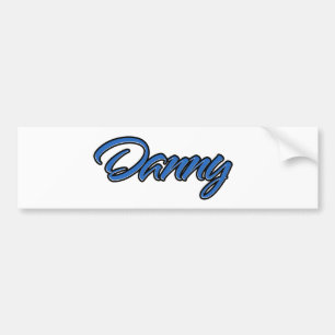Autocollant De Voiture Danny Nom bleu Aufkleber Sticker Autoaufkleber