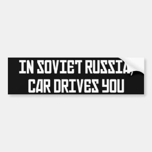 Autocollant De Voiture Dans des commandes de voiture de Russie soviétique