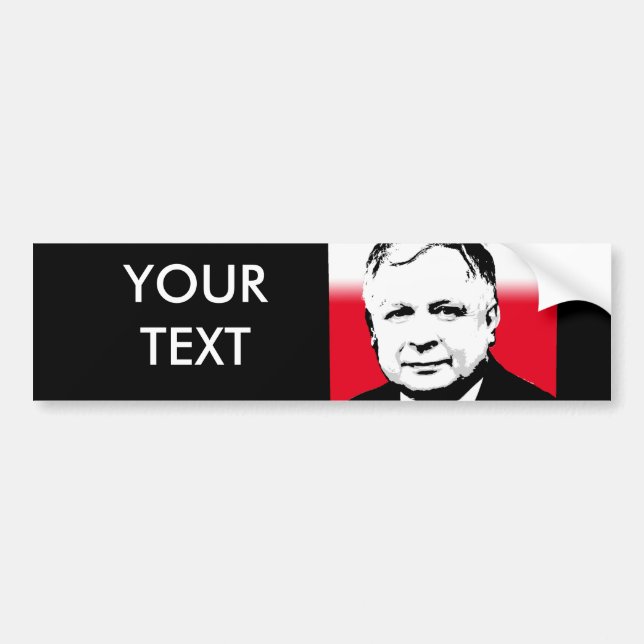 Autocollant De Voiture Dans la mémoire de l'obsédé Kaczynski (Devant)