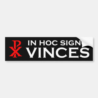 Autocollant De Voiture Dans Signo hoc Vinces