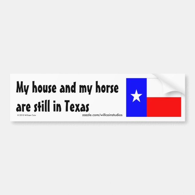 Autocollant De Voiture Dans toujours le Texas (Devant)