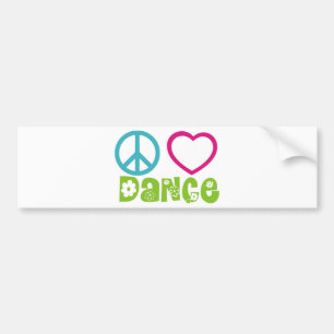 Autocollant De Voiture Danse d'amour de paix