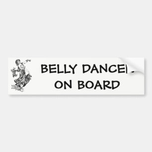 Autocollant De Voiture Danseur Du Ventre À Bord