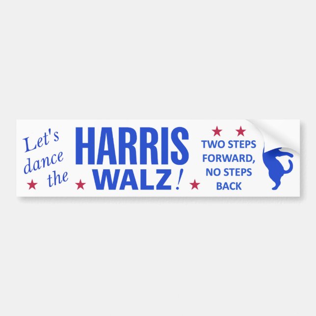 Autocollant De Voiture Dansez le Sticker Harris Walz Bumper (Devant)