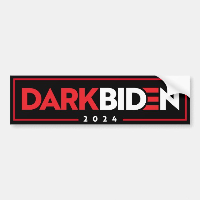 Autocollant De Voiture Dark Biden 2024 (Devant)