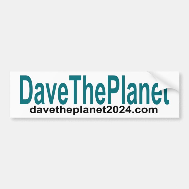 Autocollant De Voiture Dave le Sticker Planet Bumper (Devant)