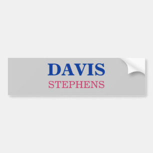 AUTOCOLLANT DE VOITURE DAVIS, STEPHENS