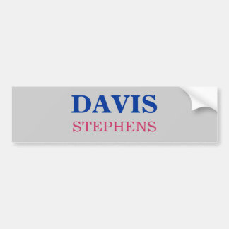 AUTOCOLLANT DE VOITURE DAVIS, STEPHENS