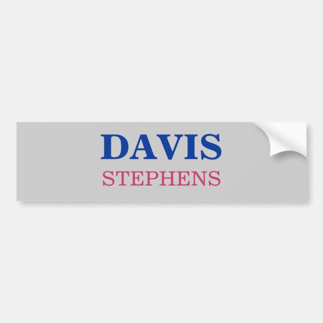AUTOCOLLANT DE VOITURE DAVIS, STEPHENS (Devant)