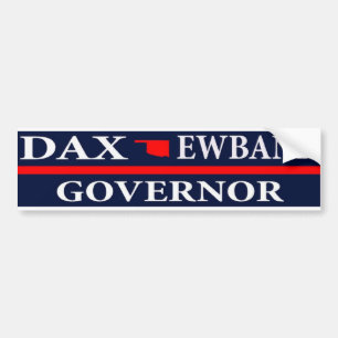 Autocollant De Voiture Dax Ewbank pour le gouverneur de l'Oklahoma