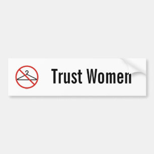 Autocollant de voiture de femmes de confiance