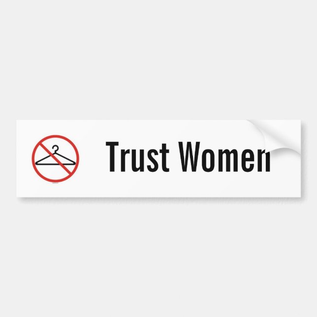 Autocollant de voiture de femmes de confiance (Devant)